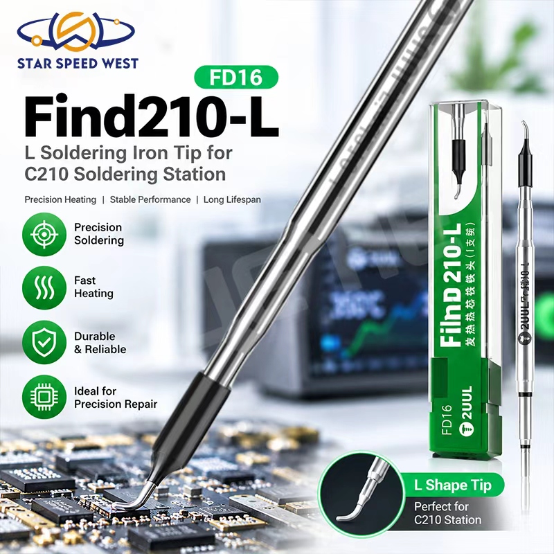 C210 Precision Soldering Station - Punta de soldador 2UUL FD16 Find210-L