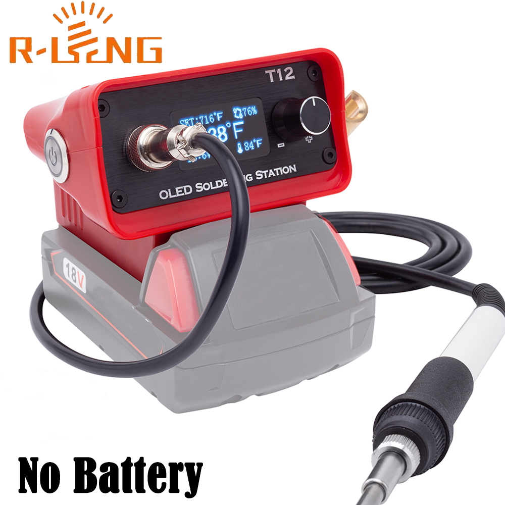 T12 Soldering Station Oled - Estación de soldadura de hierro OLED