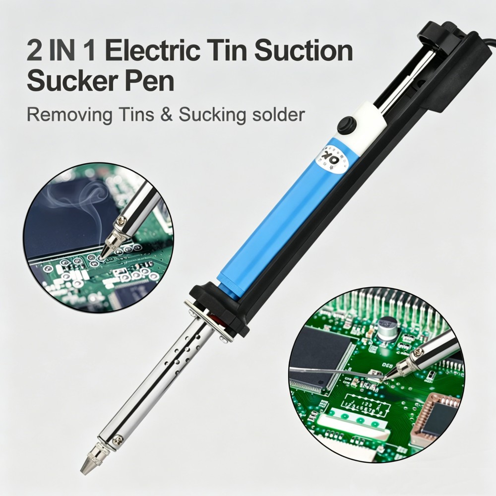 Máquina desoldadora eléctrica  - Desoldering Pump Electric Vacuum Station reseña y precio