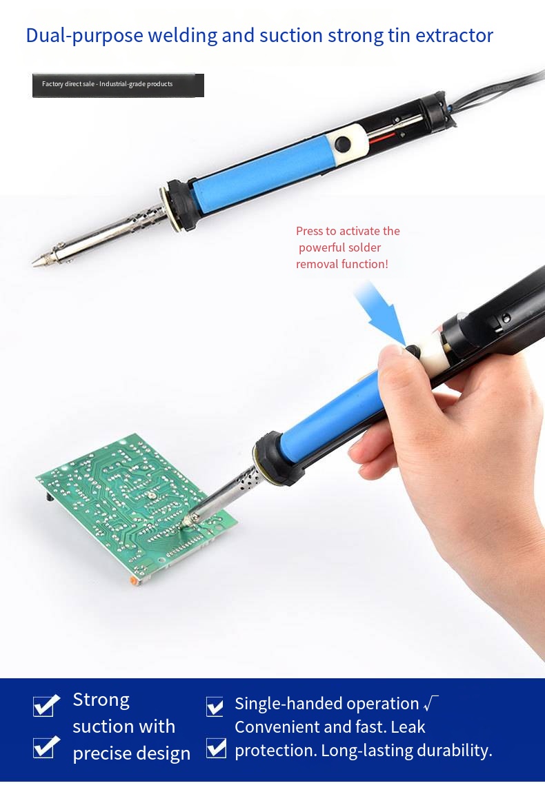 Bolígrafo de succión de estaño - Desoldering Pump Electric Vacuum Station reseña y precio