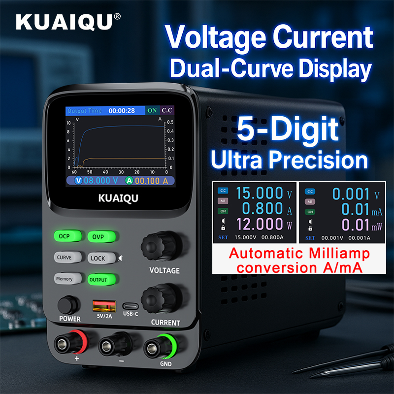 KUAIQU 5 dígitos ultra precisi - High Precision Dc Power Supply 30V 10A reseña y precio
