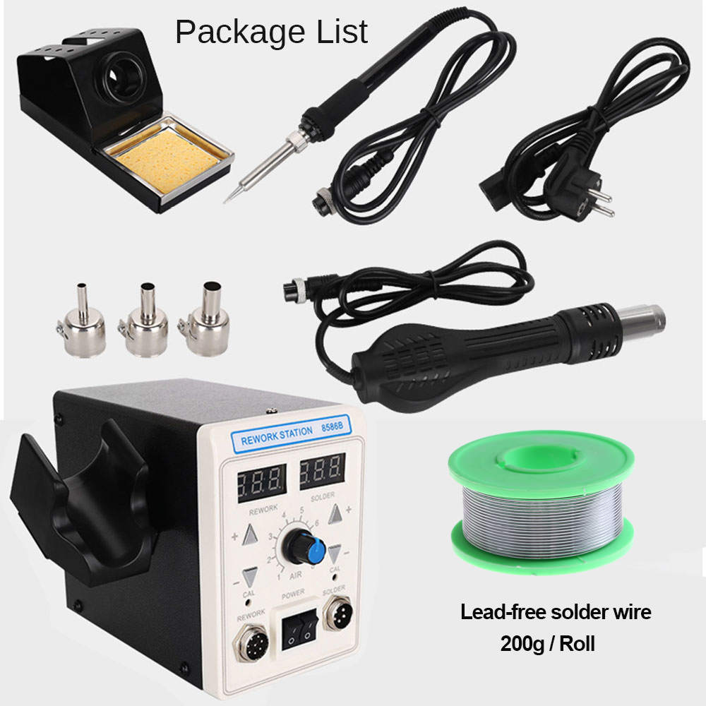 Estación de Soldadura y Desold - 2 In 1 Soldering Rework Station 750W reseña y precio