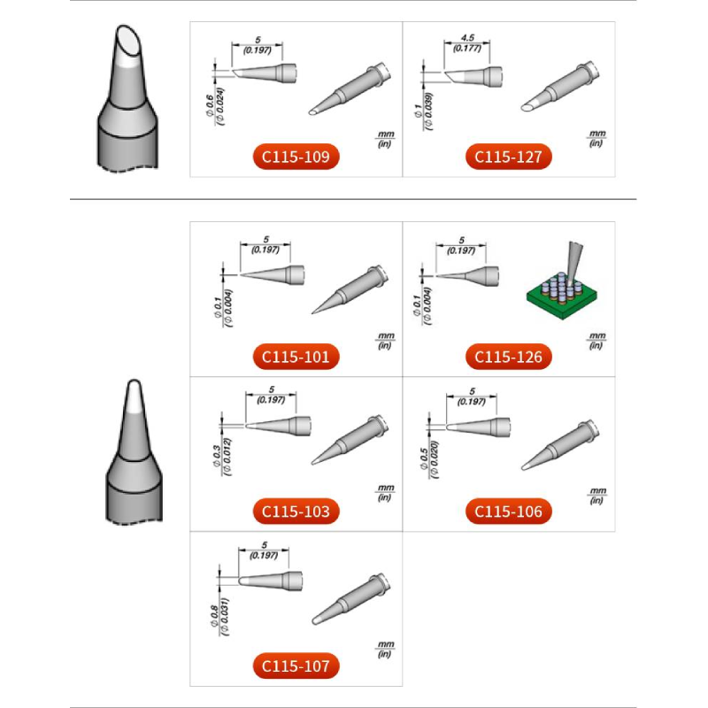 Cartuchos originales JBC C115, - C115 Nano Soldering Iron Station reseña y precio