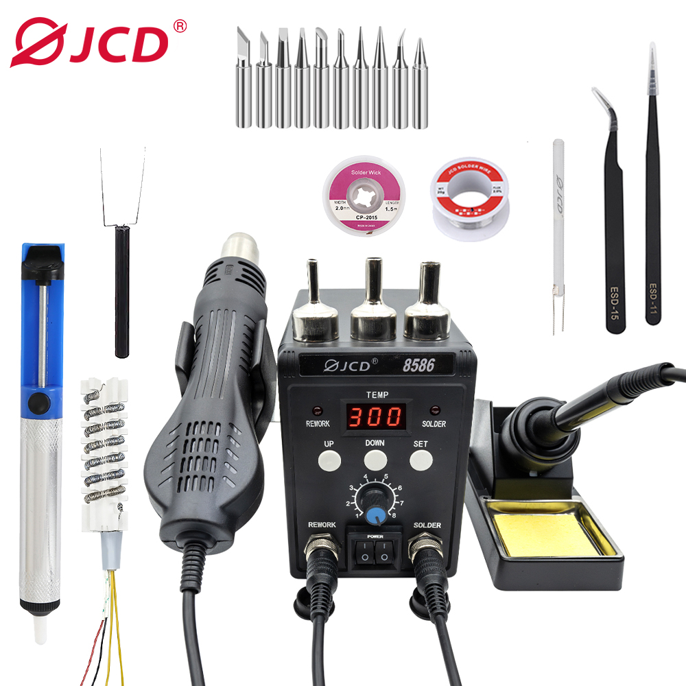 Estación de soldadura digital  - 2 In 1 Soldering Rework Station 750W reseña y precio